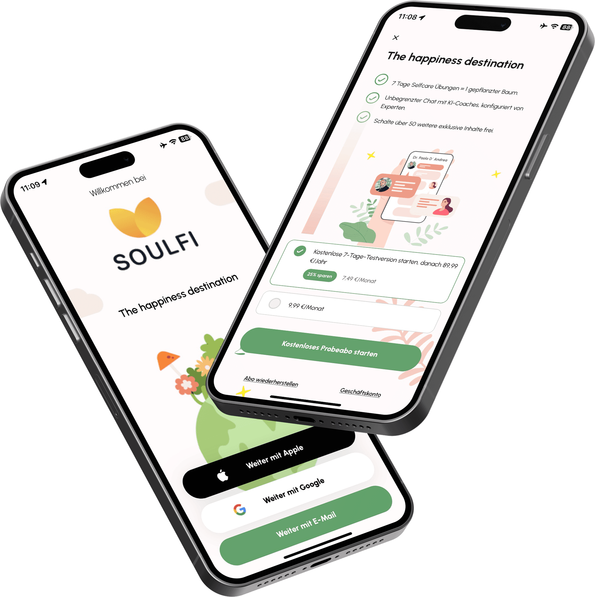 Soufi App mockup iphone 15